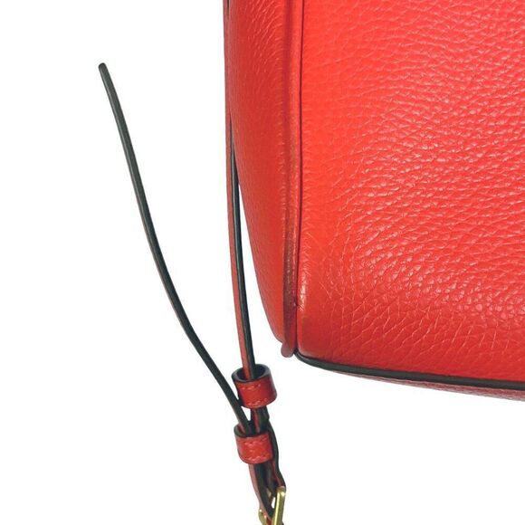 Tory Burch Blake Medium Leather Crossbody Bag in Brilliant Red - Picture 14 of 16